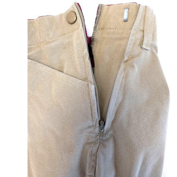 Grand Prix Childs Riding Breeches Pants Jods Tan Suede Knee Size 8 but altered - Picture 12 of 14